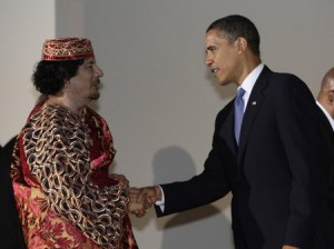 Obama Cons Gaddafi